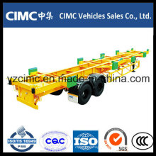 Cimc 2 Axles 65 Тонный скелетный контейнерный прицеп